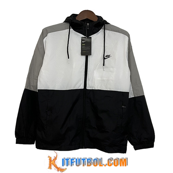 Rompevientos Nike Blanco/Negro 2023