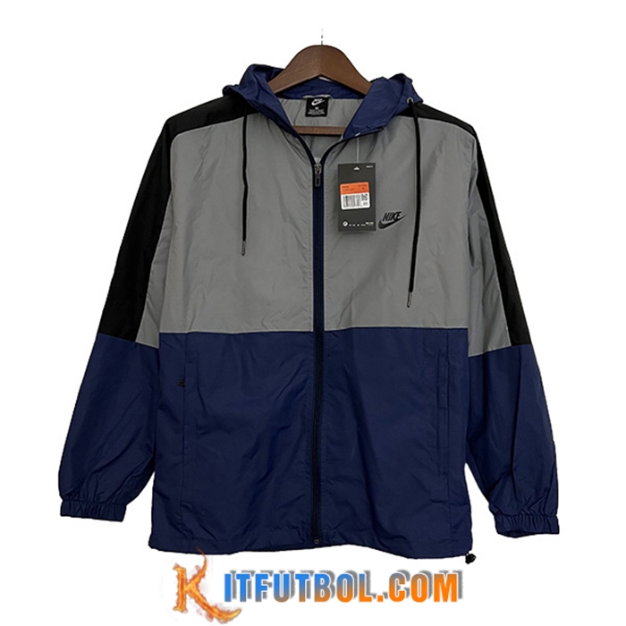 Rompevientos Nike Gris/Azul 2023