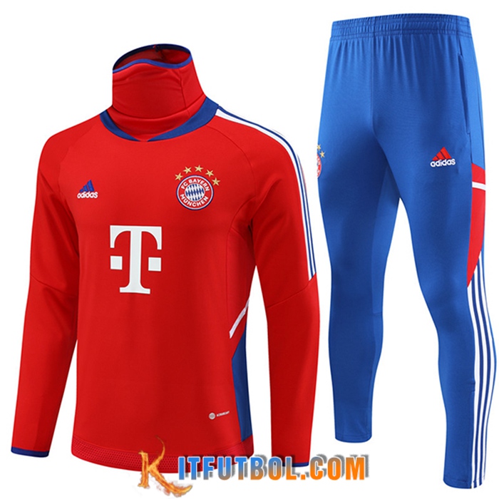 Chandal Equipos De Futbol Bayern Munich High Collar Rojo 2022/2023