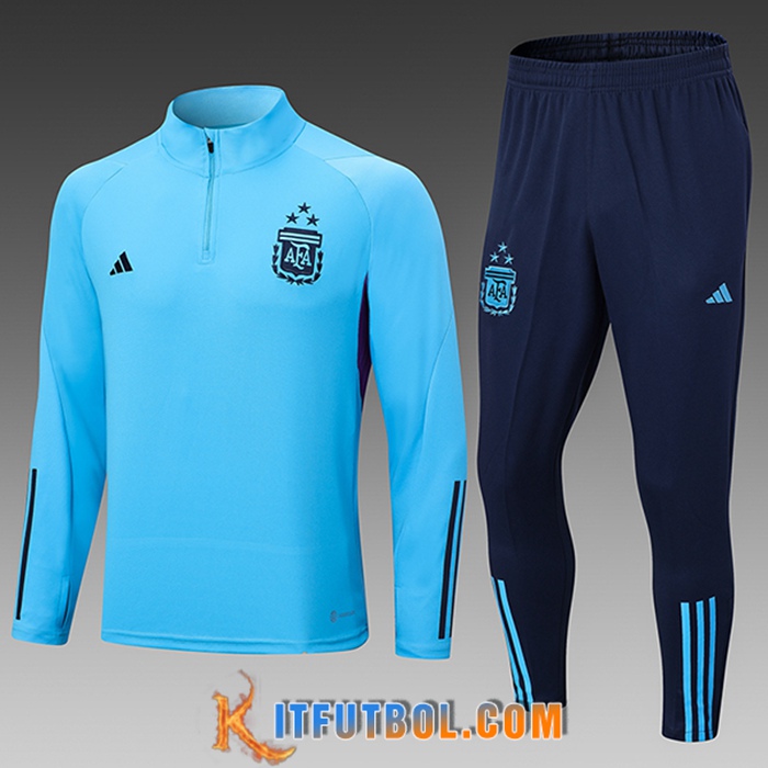 Chandal Equipos De Futbol Argentin Ninos Azul Claro 2022/2023