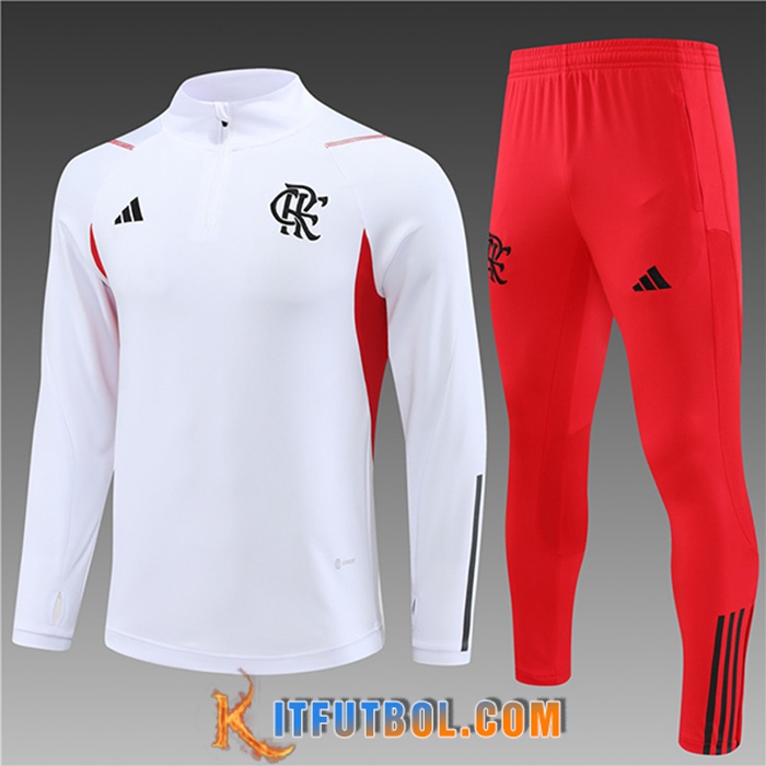 Chandal Equipos De Futbol Flamenco Ninos Blanco 2023/2024