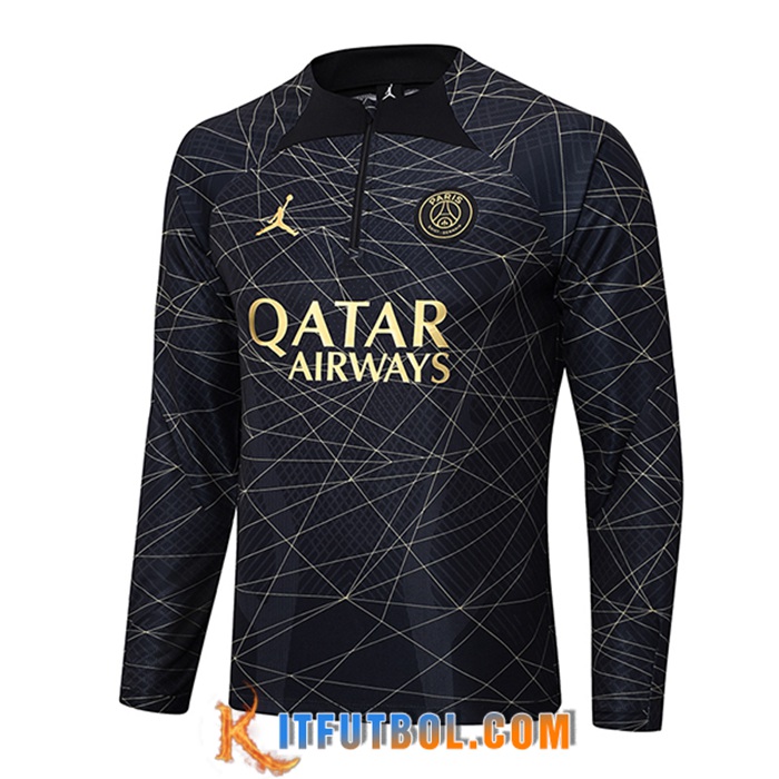 Sudadera De Entrenamiento PSG Negro 2023