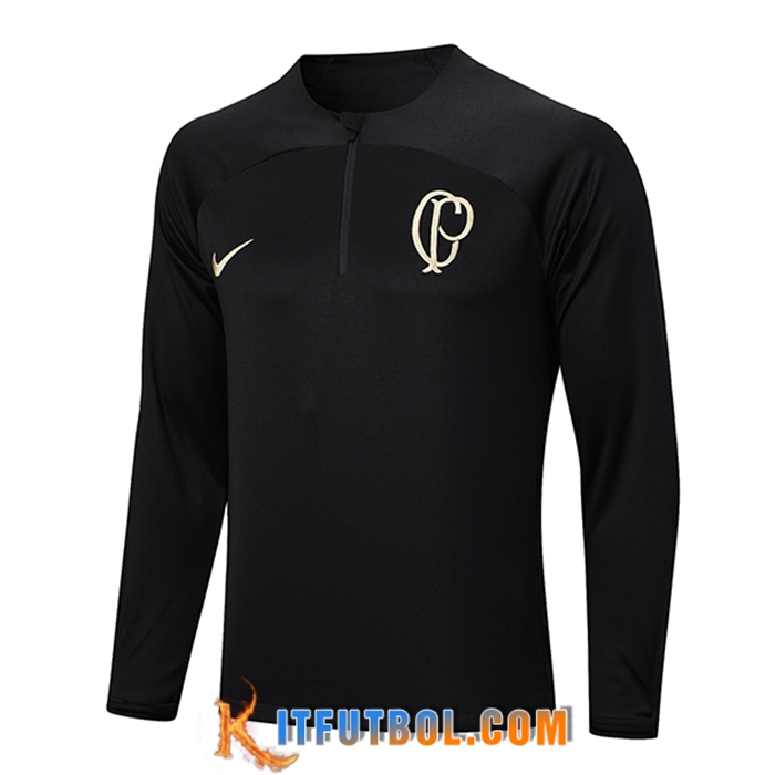 Sudadera De Entrenamiento Corinthians Negro 2023/2024
