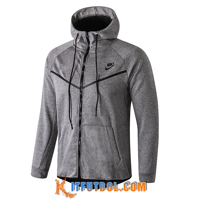 Chaqueta Con Capucha Nike Gris Claro 2022/2023