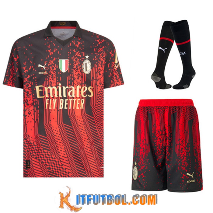 Camisetas De Futbol AC Milan x KOCHE Fourth (Cortos + Calcetines) 2022/2023