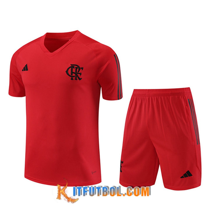 Camiseta Entrenamiento + Cortos Flamenco Rojo 2023/2024