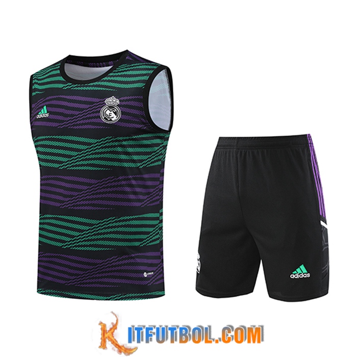 Camiseta Entrenamiento sin mangas + Cortos Real Madrid Violeta 2023/2024