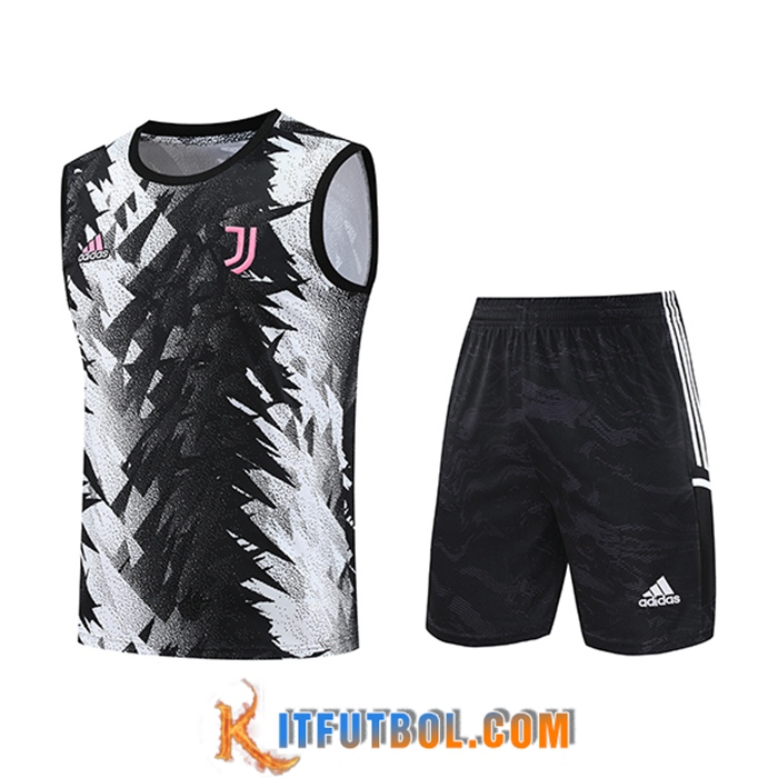 Camiseta Entrenamiento sin mangas + Cortos Juventus Negro/Blanco 2023/2024