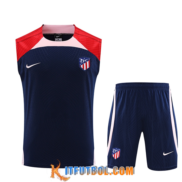 Camiseta Entrenamiento sin mangas + Cortos Atletico Madrid Azul marino 2023/2024