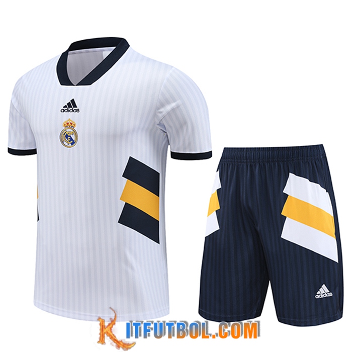 Camiseta Entrenamiento + Cortos Real Madrid Blanco 2023/2024