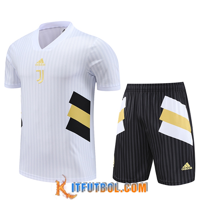 Camiseta Entrenamiento + Cortos Juventus Blanco 2023/2024