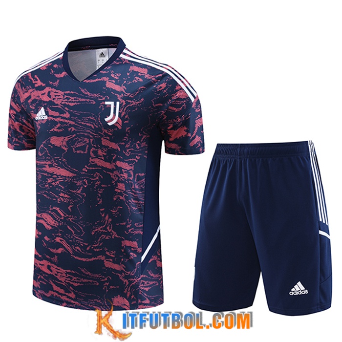 Camiseta Entrenamiento + Cortos Juventus Rojo/Azul 2023/2024