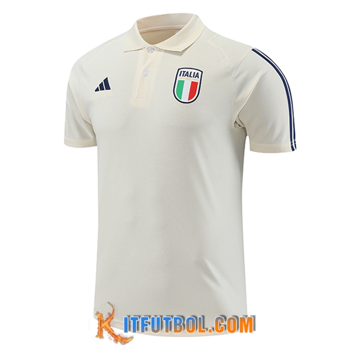 Camiseta Polo Italia Blanco 2023/2024
