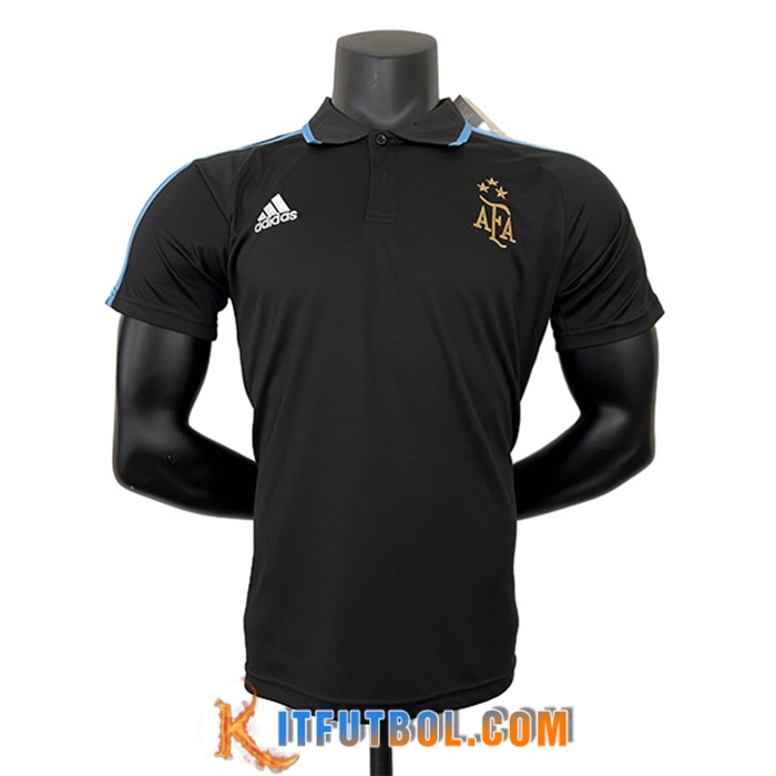 Camiseta Polo Argentin Negro 2023/2024