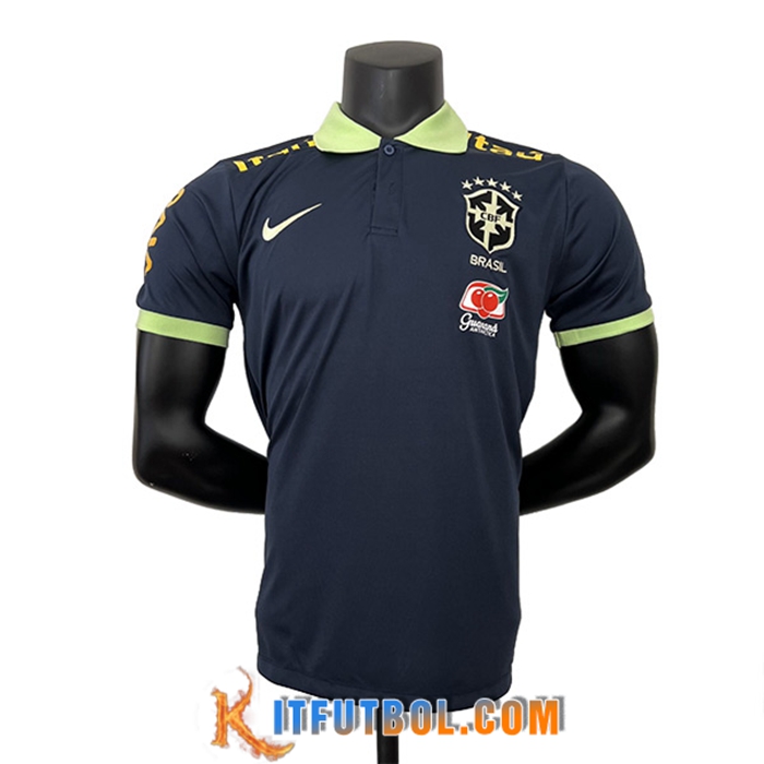 Camiseta Polo Brasil Azul marino 2023/2024