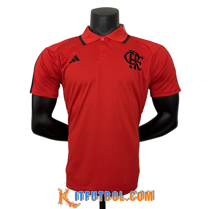 Camiseta Polo Flamengo Rojo 2023/2024