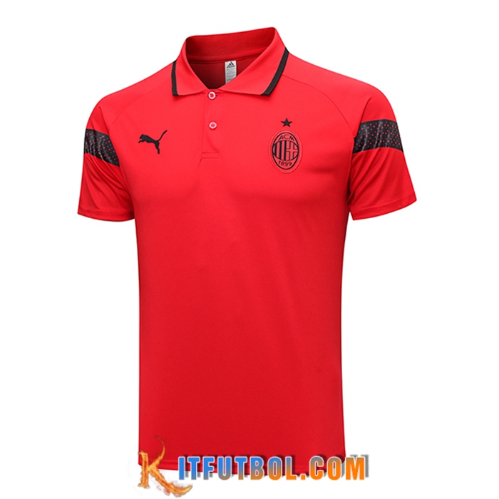 Camiseta Polo AC Milan Rojo 2023/2024
