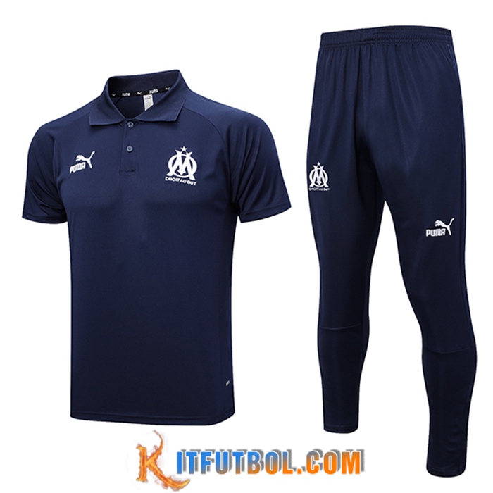 Camiseta Polo Marsella Azul marino 2023/2024
