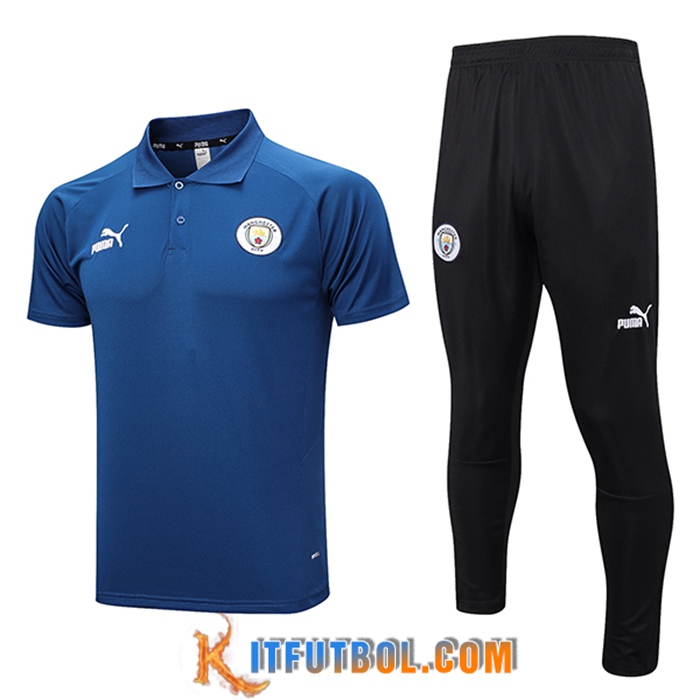Camiseta Polo Manchester City Azul marino 2023/2024