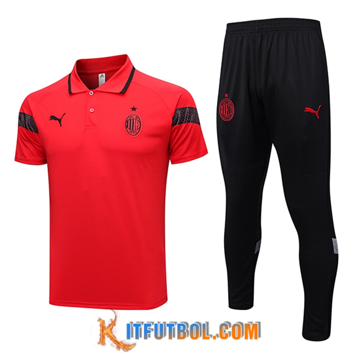 Camiseta Polo AC Milan Rojo 2023/2024