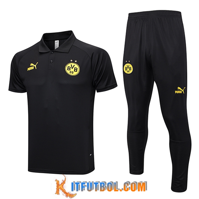 Camiseta Polo Dortmund Negro 2023/2024