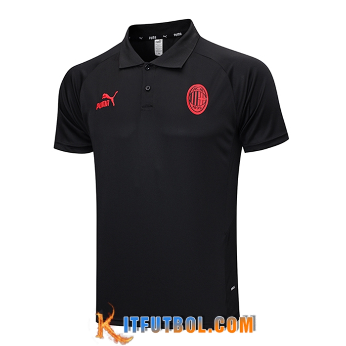 Camiseta Polo AC Milan Negro 2023/2024