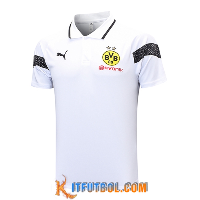 Camiseta Polo Dortmund Blanco 2023/2024