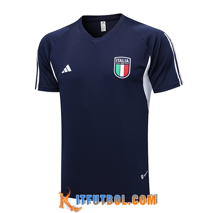 Camiseta Polo Italia Azul marino 2023/2024 -03