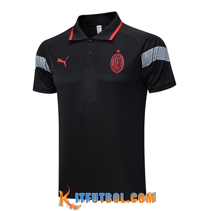 Camiseta Polo AC Milan Negro 2023/2024
