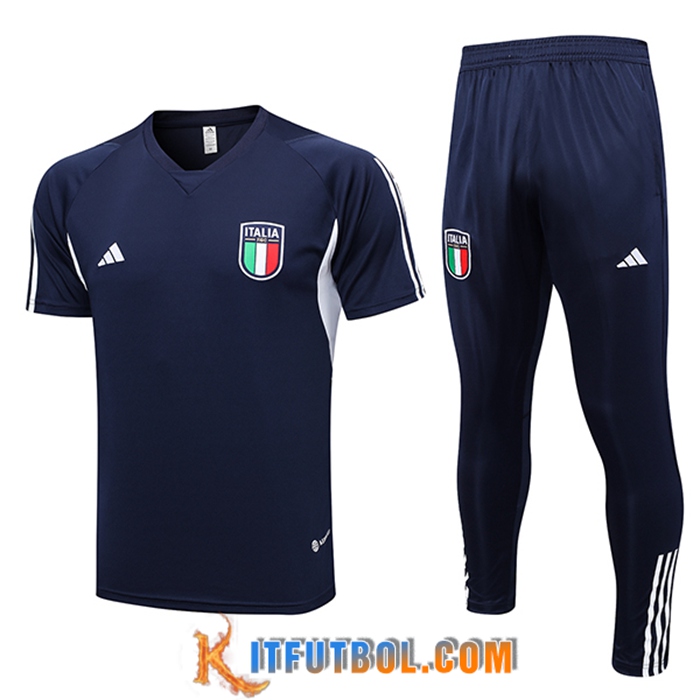 Camiseta Polo Italia Azul marino 2023/2024