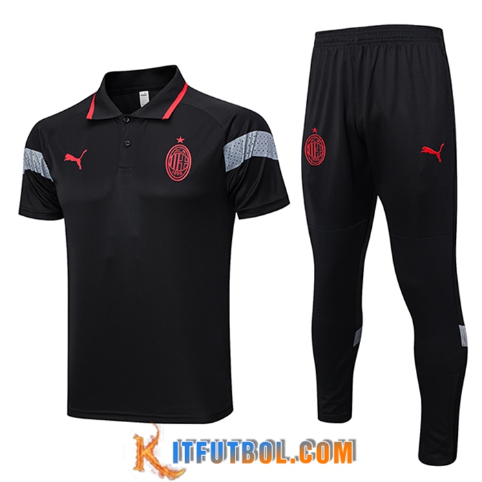 Camiseta Polo AC Milan Negro 2023/2024