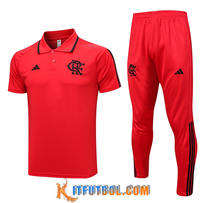 Camiseta Polo Flamengo Rojo 2023/2024