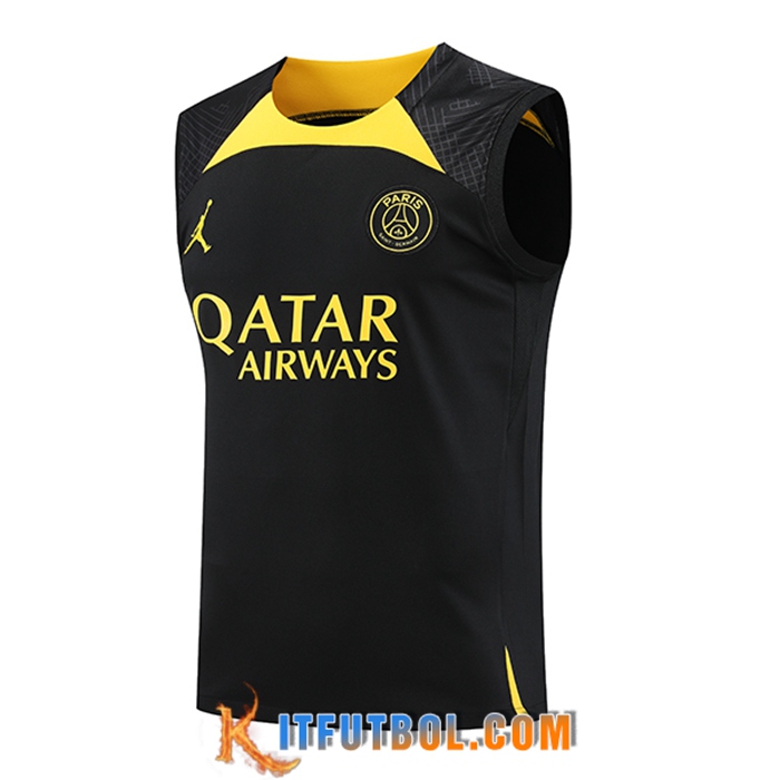 Chalecos De Futbol PSG Jordan Negro 2023/2024