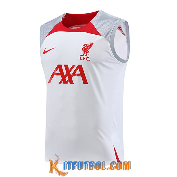 Chalecos De Futbol FC Liverpool Blanco 2023/2024