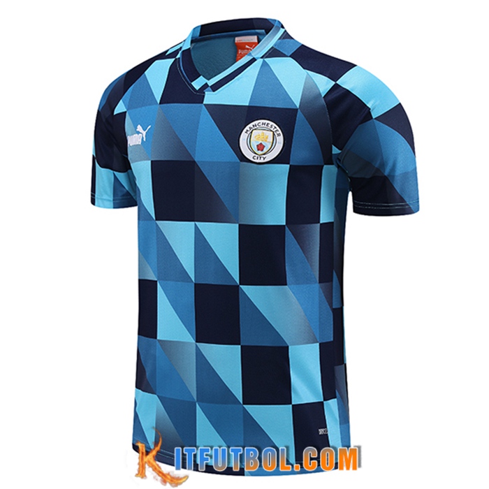 Camiseta Entrenamiento Manchester City Azul Claro 2023/2024