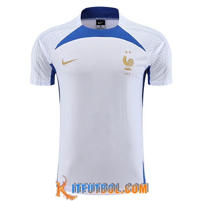Camiseta Entrenamiento Francia Blanco 2023/2024