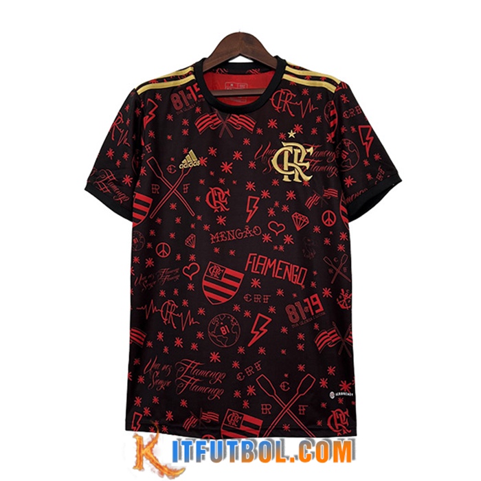 Camiseta Entrenamiento Flamengo Rojo 2023/2024