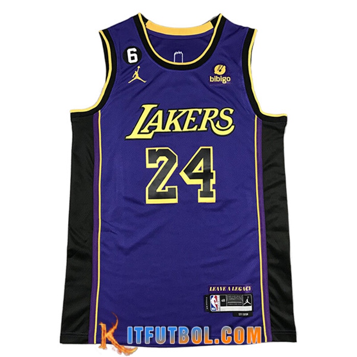 Camisetas Los Angeles Lakers (KOBE #24) 2022/23 Violeta