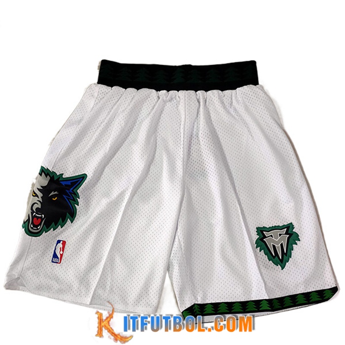 Cortos NBA Minnesota Timberwolves Blanco