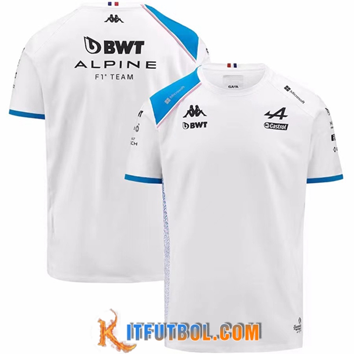 T-Shirt F1 Alpine Racing Team Blanco 2023