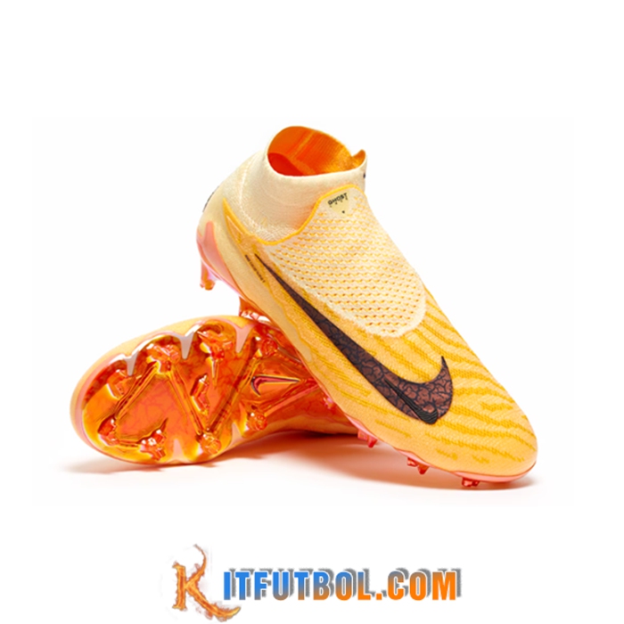 Nike Botas De Fútbol Phantom GX High Gang Elite DF Link FG Naranja