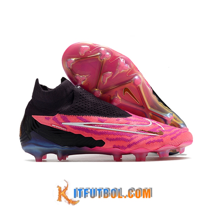Nike Botas De Fútbol Phantom GX High Gang Elite DF Link FG Rosa