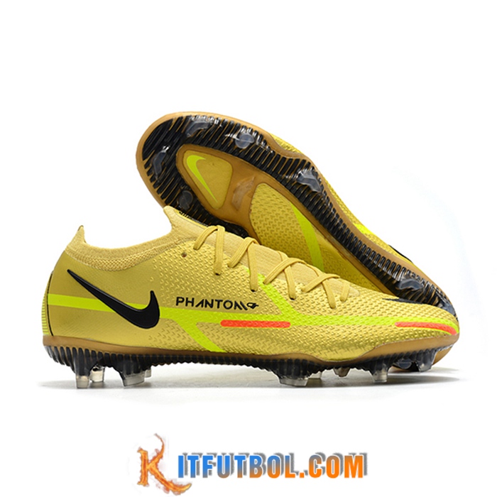 Nike Botas De Fútbol Phantom GT2 Low Gang Elite FG Amarillo
