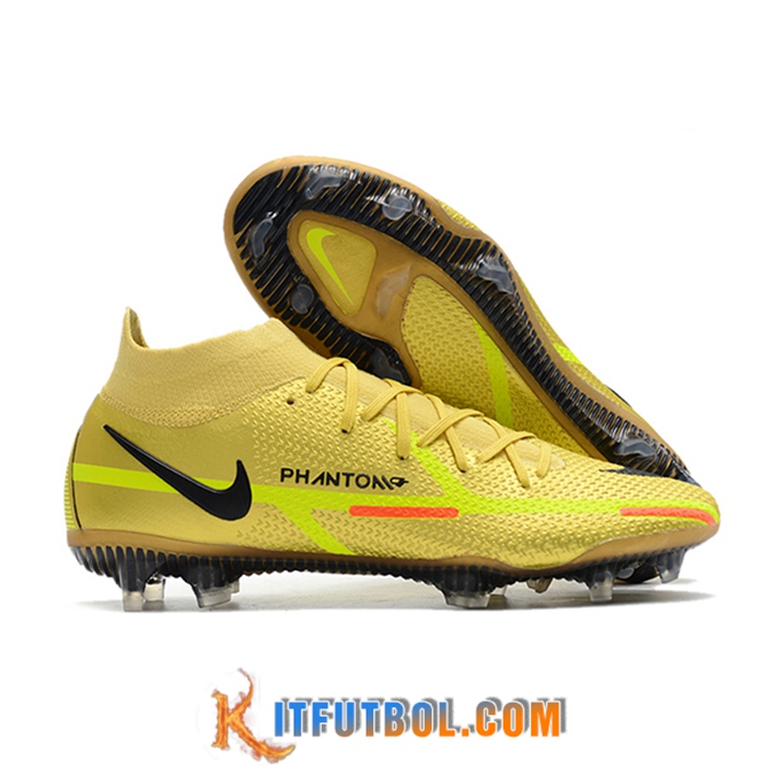 Nike Botas De Fútbol Phantom GT2 High Gang Dynamic Fit Elite FG Azul Claro