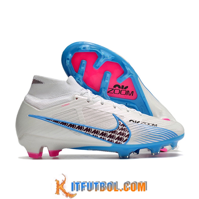 Nike Botas De Fútbol Air Zoom Mercurial Superfly IX Elite FG Azul/Blanco