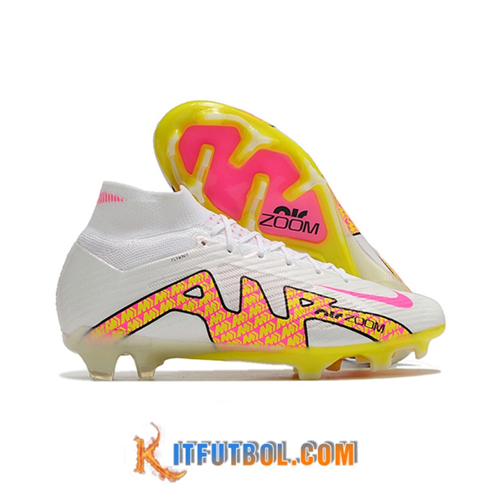 Nike Botas De Fútbol Air Zoom Mercurial Superfly IX Elite FG Blanco