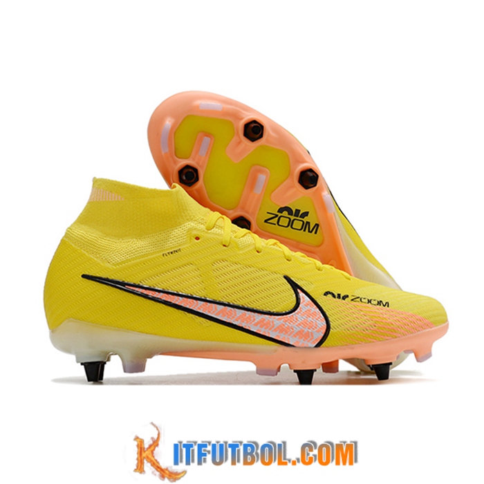 Nike Botas De Fútbol Air Zoom Mercurial Superfly IX Elite SG Amarillo