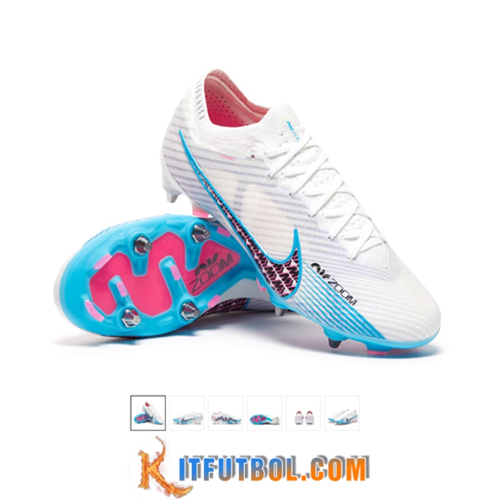 Nike Botas De Fútbol Air Zoom Mercurial Vapor XV Elite SG Blanco/Azul