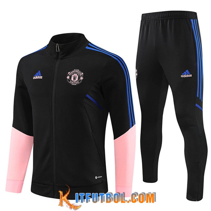 Chandal Equipos De Futbol - Chaqueta Manchester United Negro 2022/2023