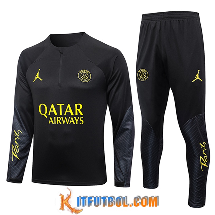 Chandal Equipos De Futbol PSG Jordan Negro 2023/2024